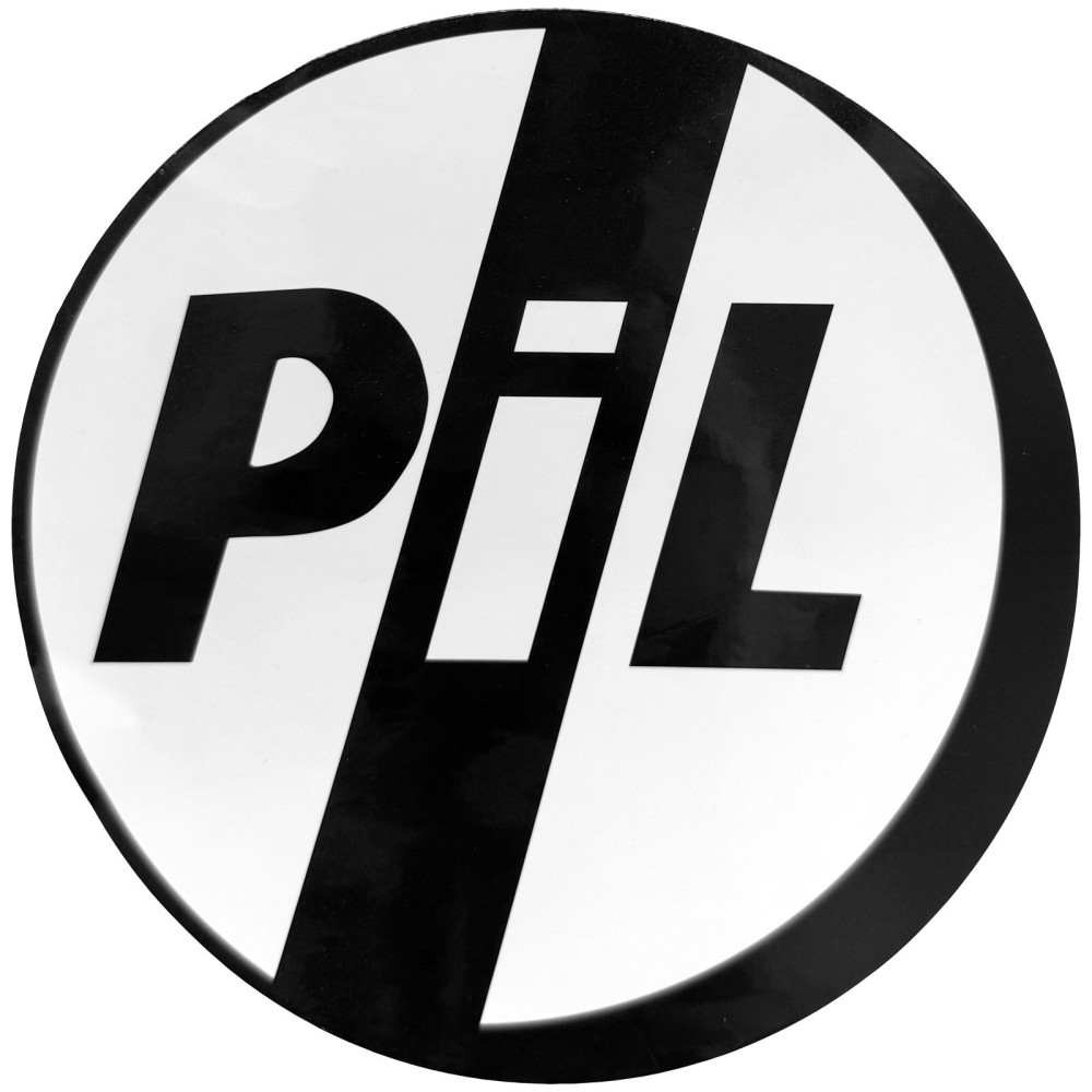 Pil Public Image Ltd - Logo Sticker - Wit/Zwart